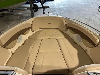 Custom stitched boat cushion detail